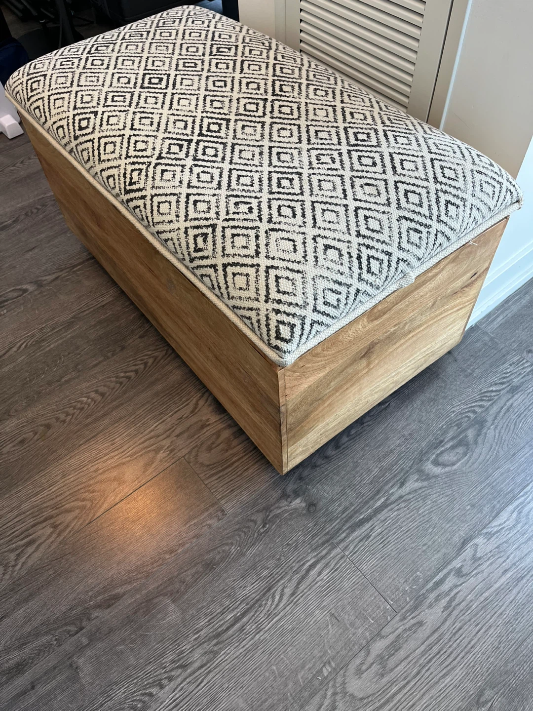 Storage Ottoman Bench - Geometric Pattern - photo 2