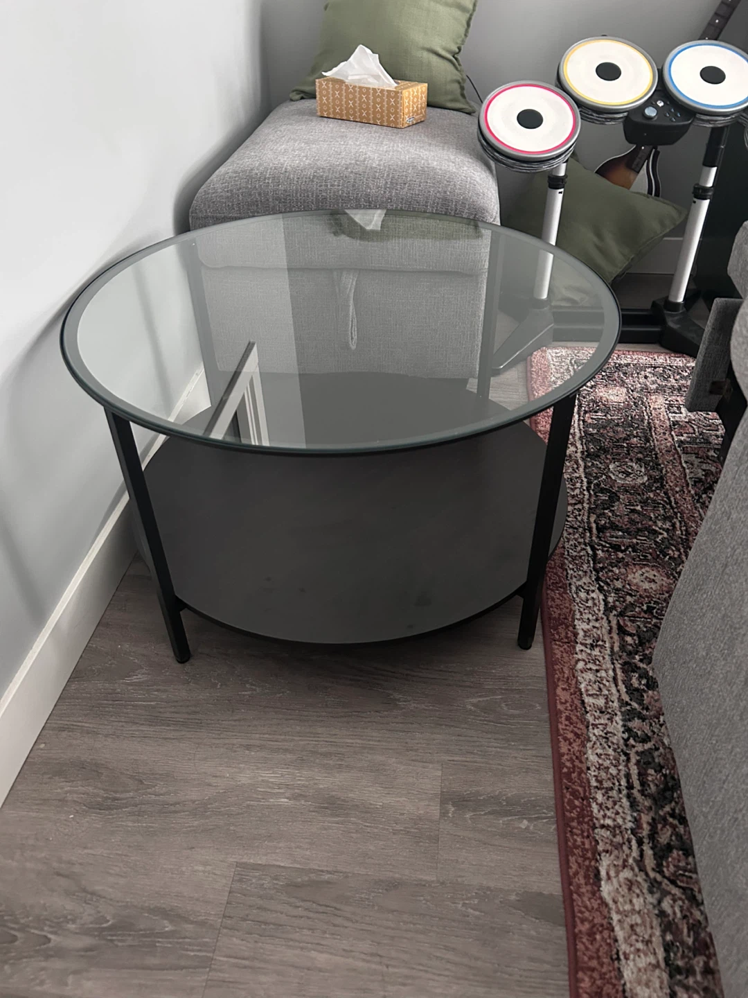 IKEA VITTSJÖ Coffee Table - Black-Brown/Glass - photo 3