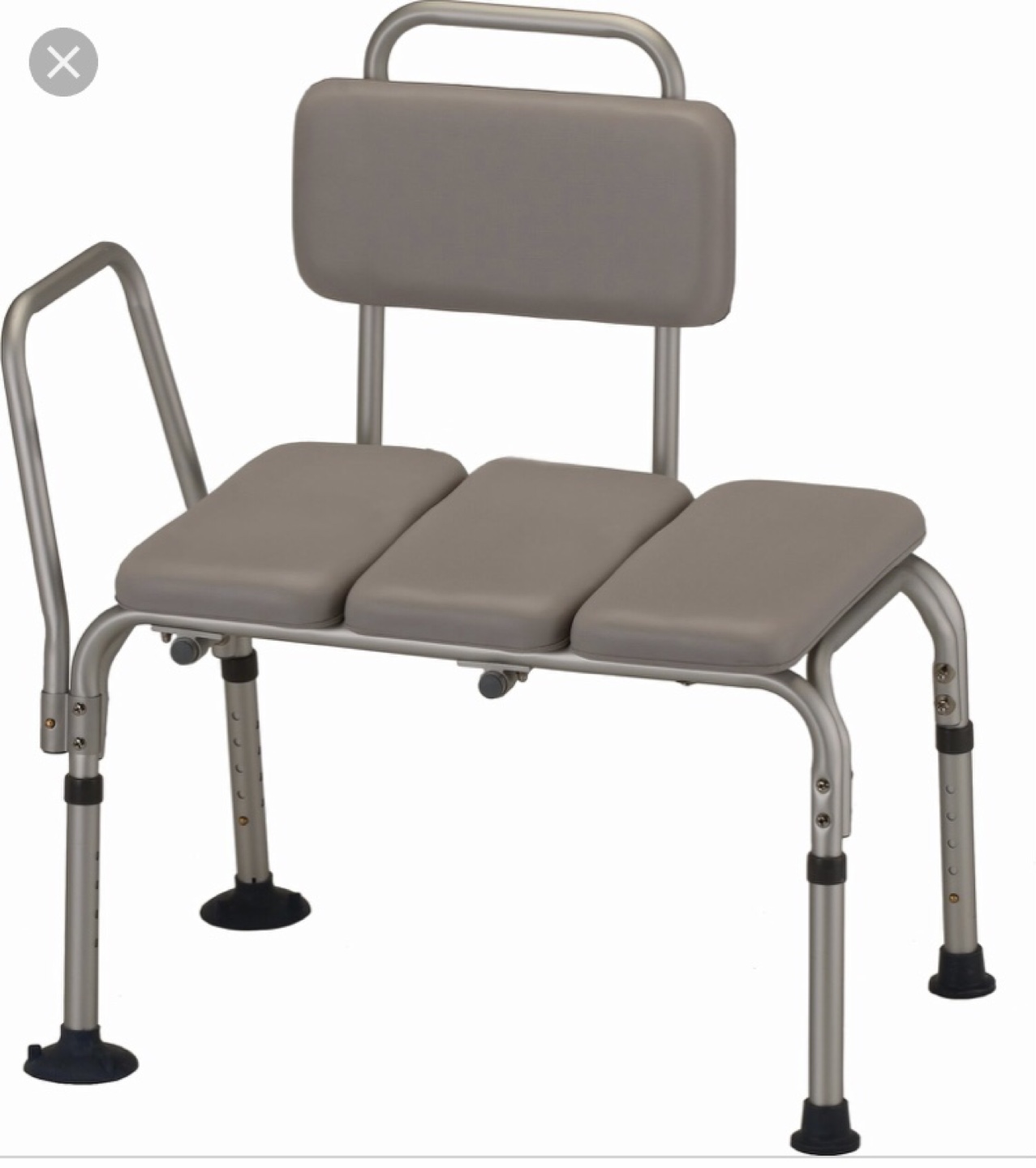 Adjustable Shower Chair with Back and Arms