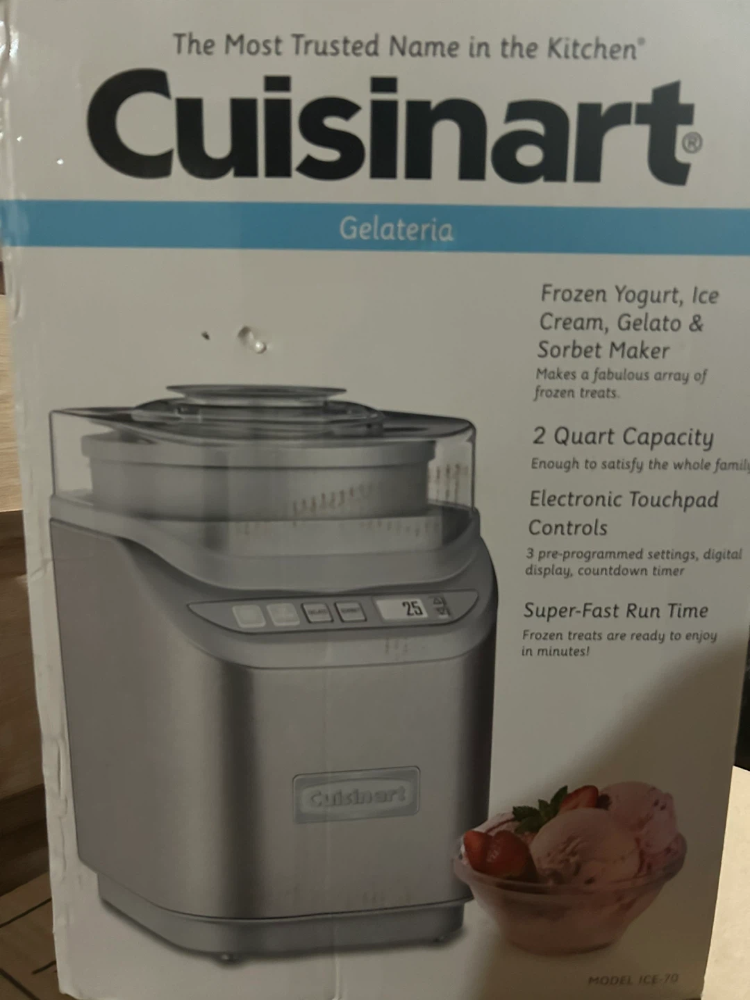 Cuisinart Gelateria Ice Cream Maker ICE-70