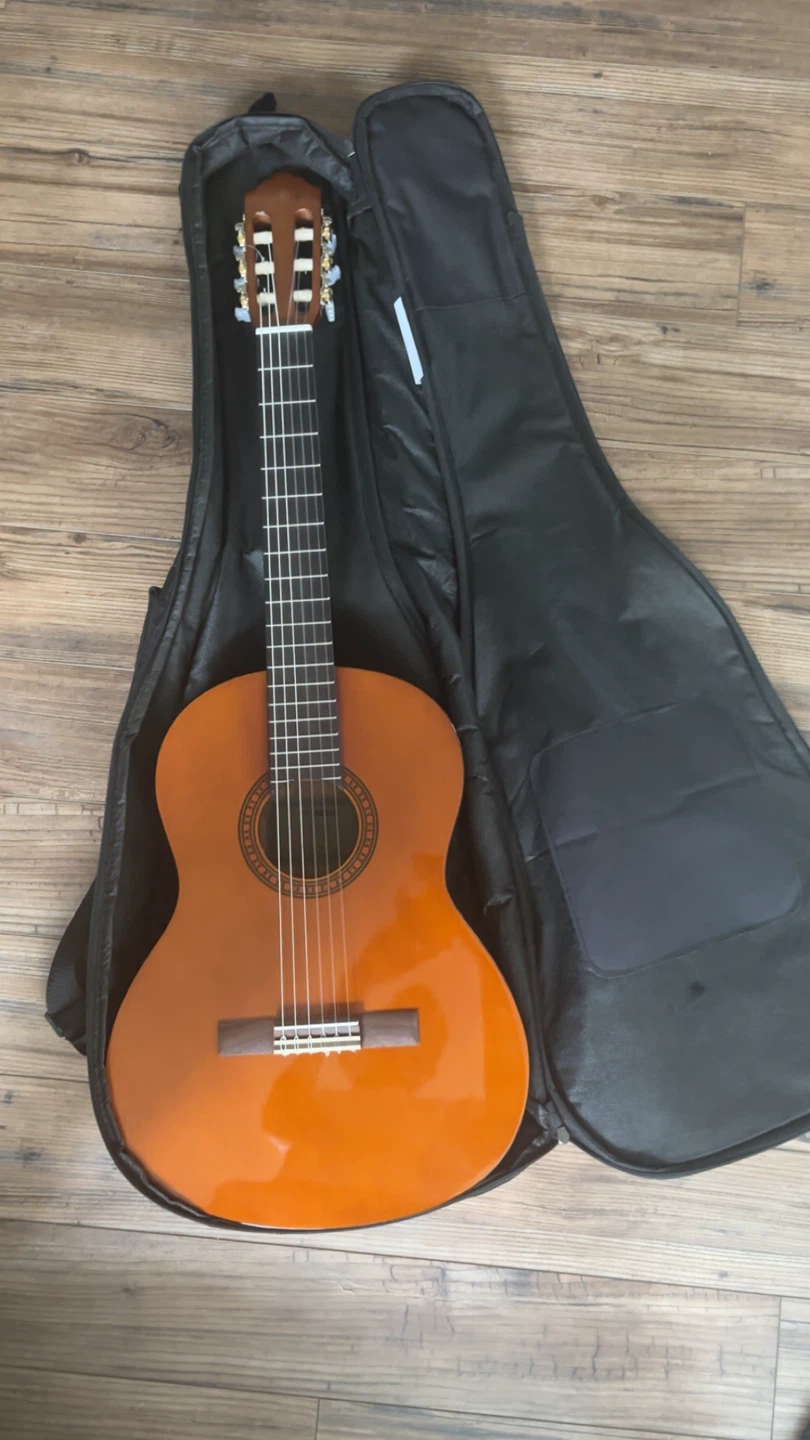 Classical Guitar with case and wires - photo 2
