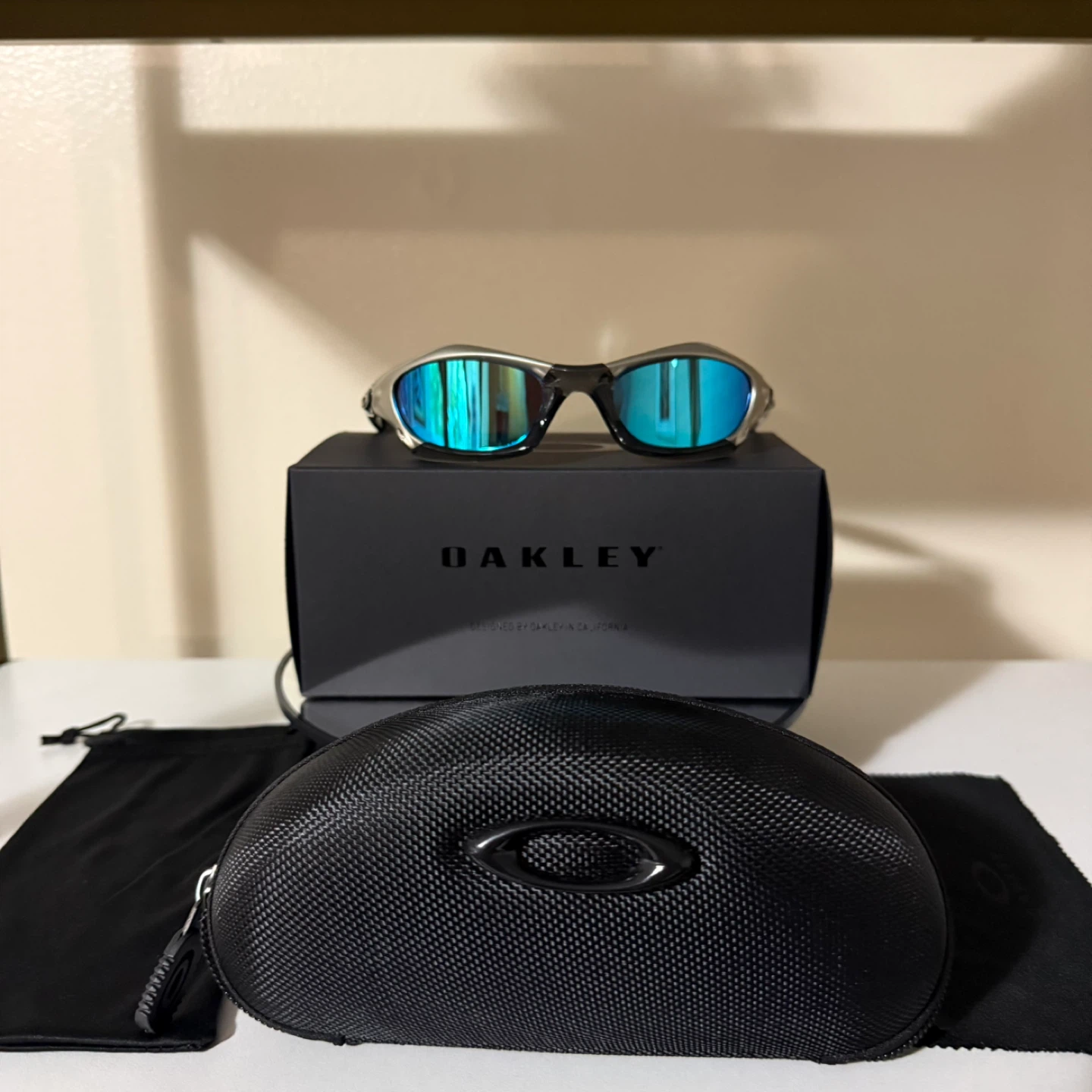 Oakley Sunglasses with Blue Lenses