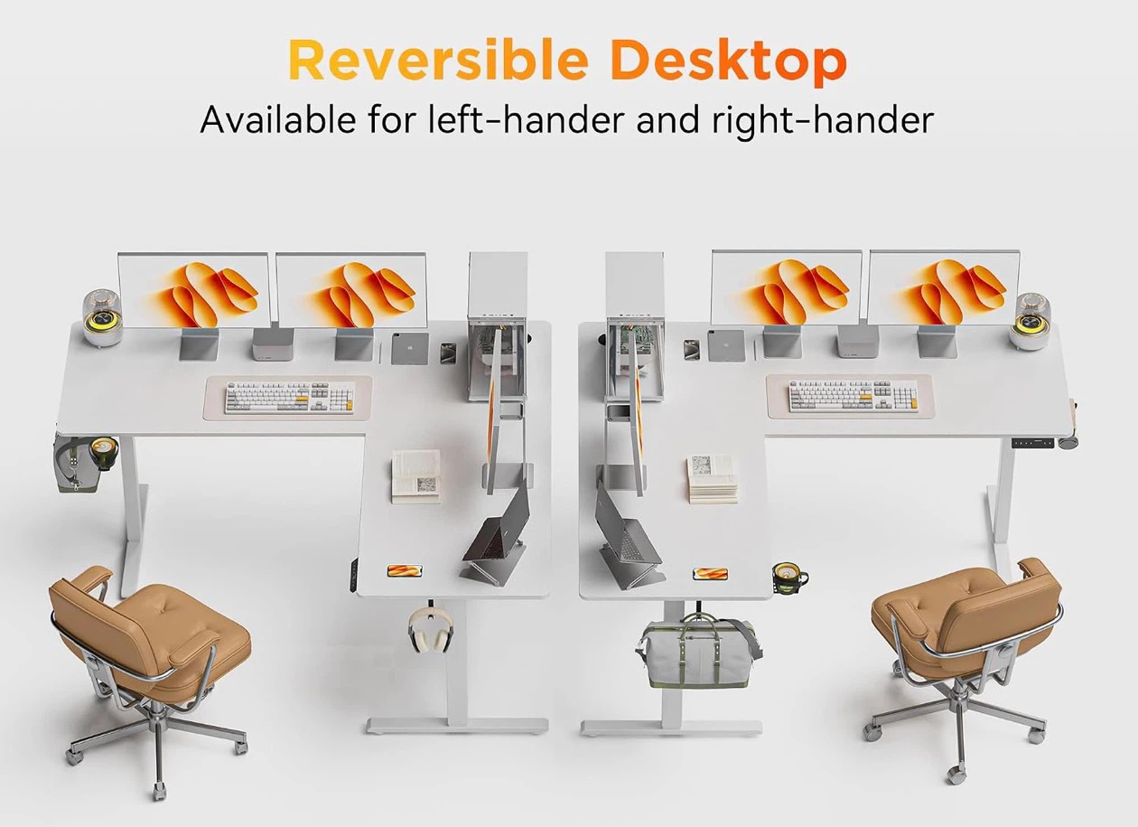 WALKINGDESK L-Shaped Standing Desk - White - photo 4