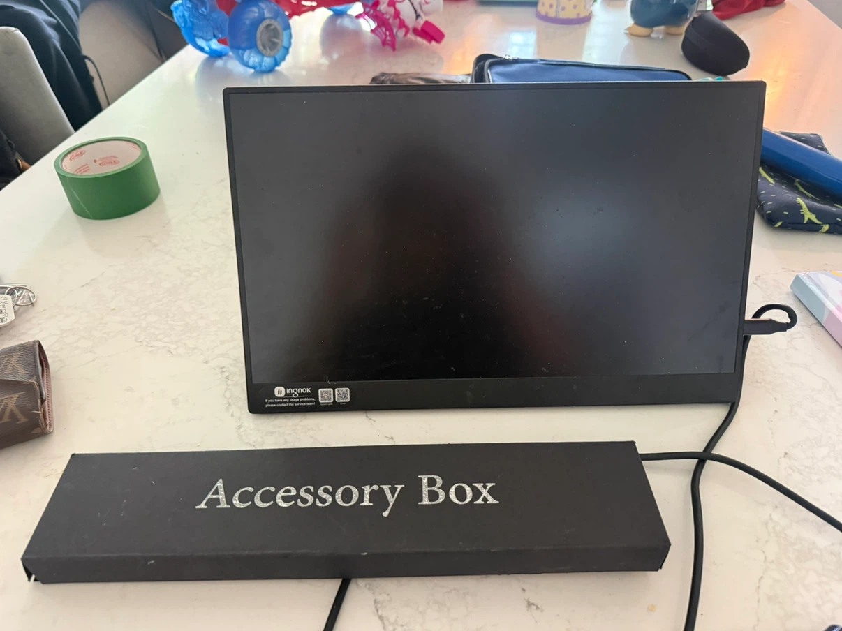 Portable Monitor with Accessory Box