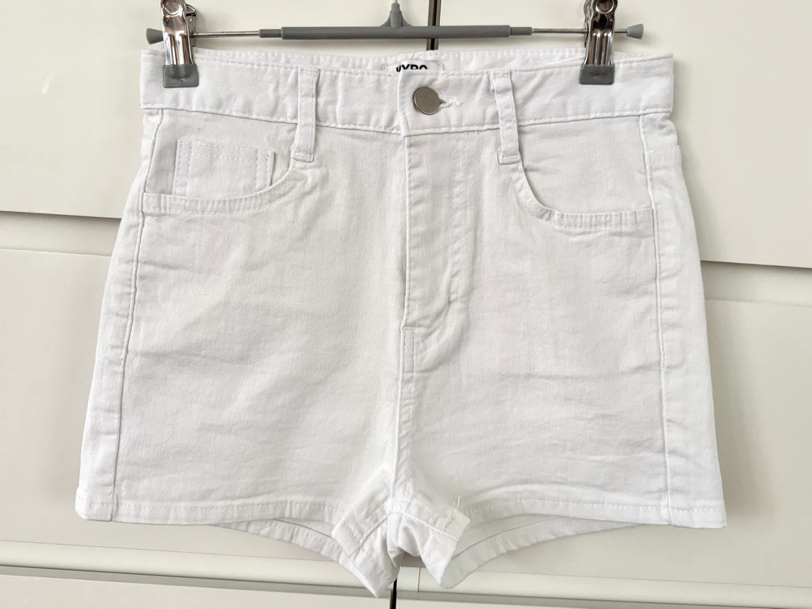 White Denim Shorts