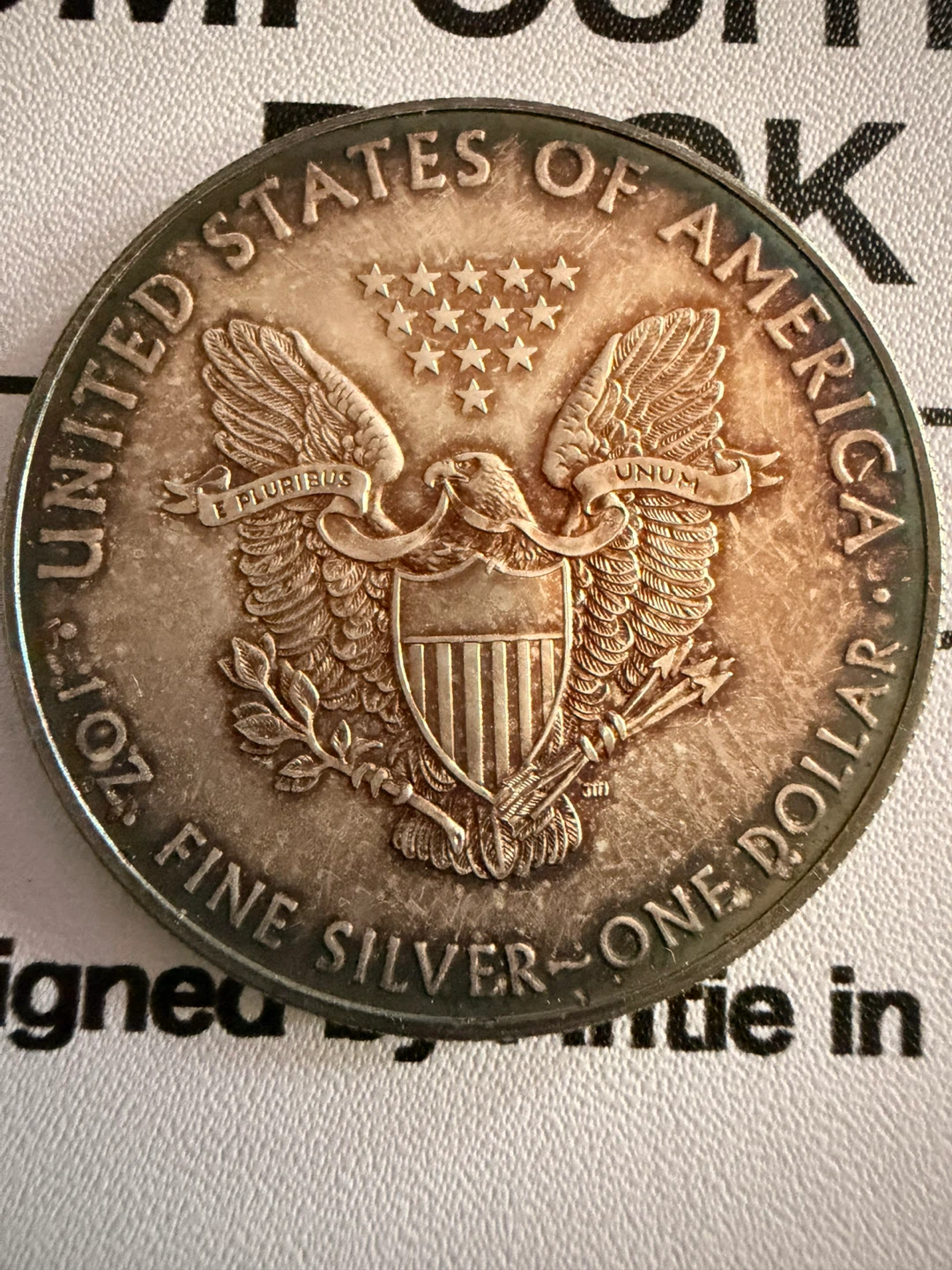 2017 American Silver Eagle One Dollar Coin w/Toning - photo 3