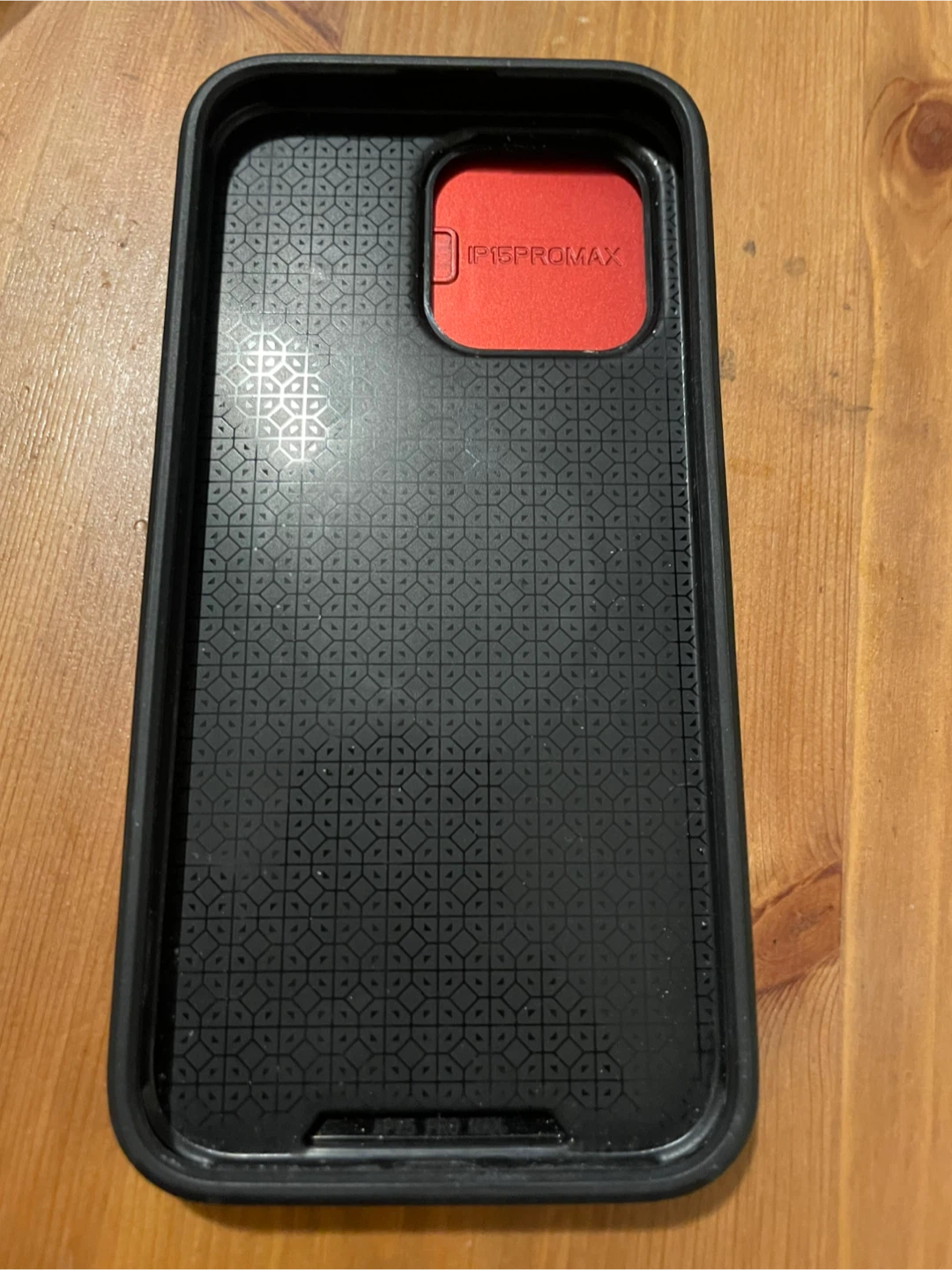 15 Pro Max Red Phone Case with Camera Cover and Ring Holder - photo 2