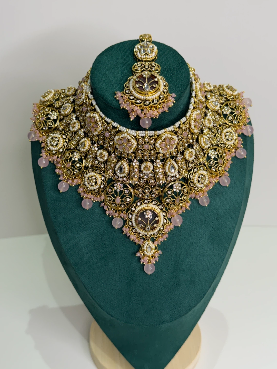 Indian Bridal Jewellery Set - Necklace & Earrings - photo 3