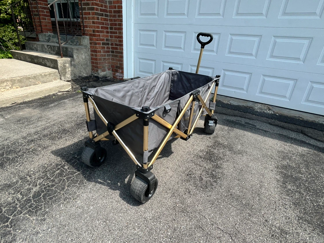 Large Steel-Frame Collapsible Utility Cart
