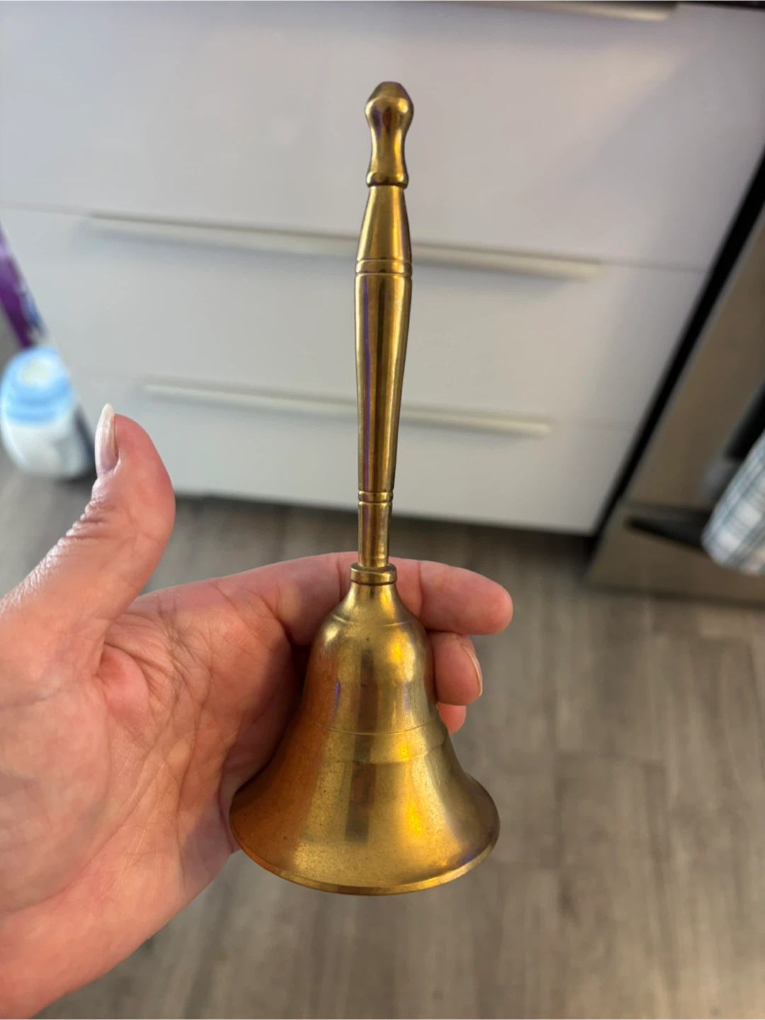 Vintage Solid Brass Bell Hand Ringer