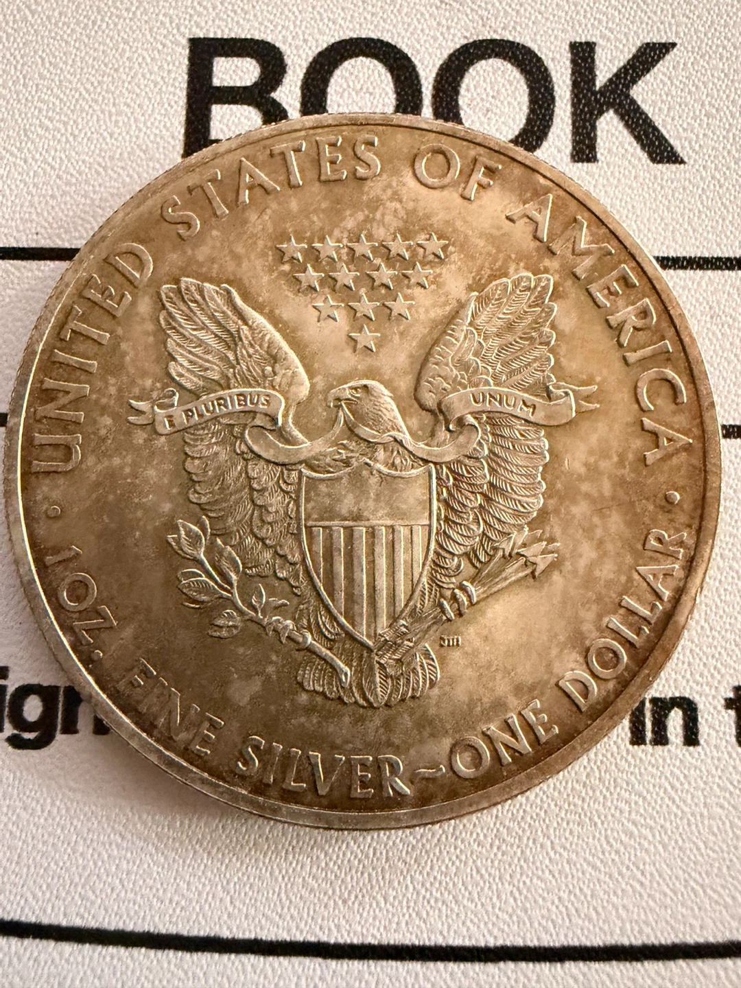 2014 American Eagle 1 oz Silver One Dollar Coin w/Toning - photo 4