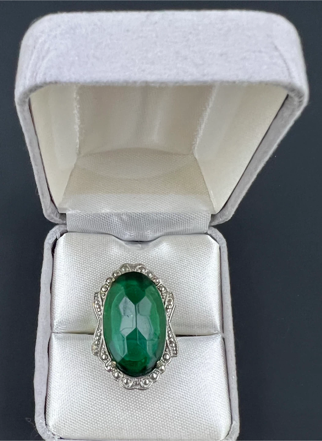 Vintage Art Deco Style Cocktail Ring