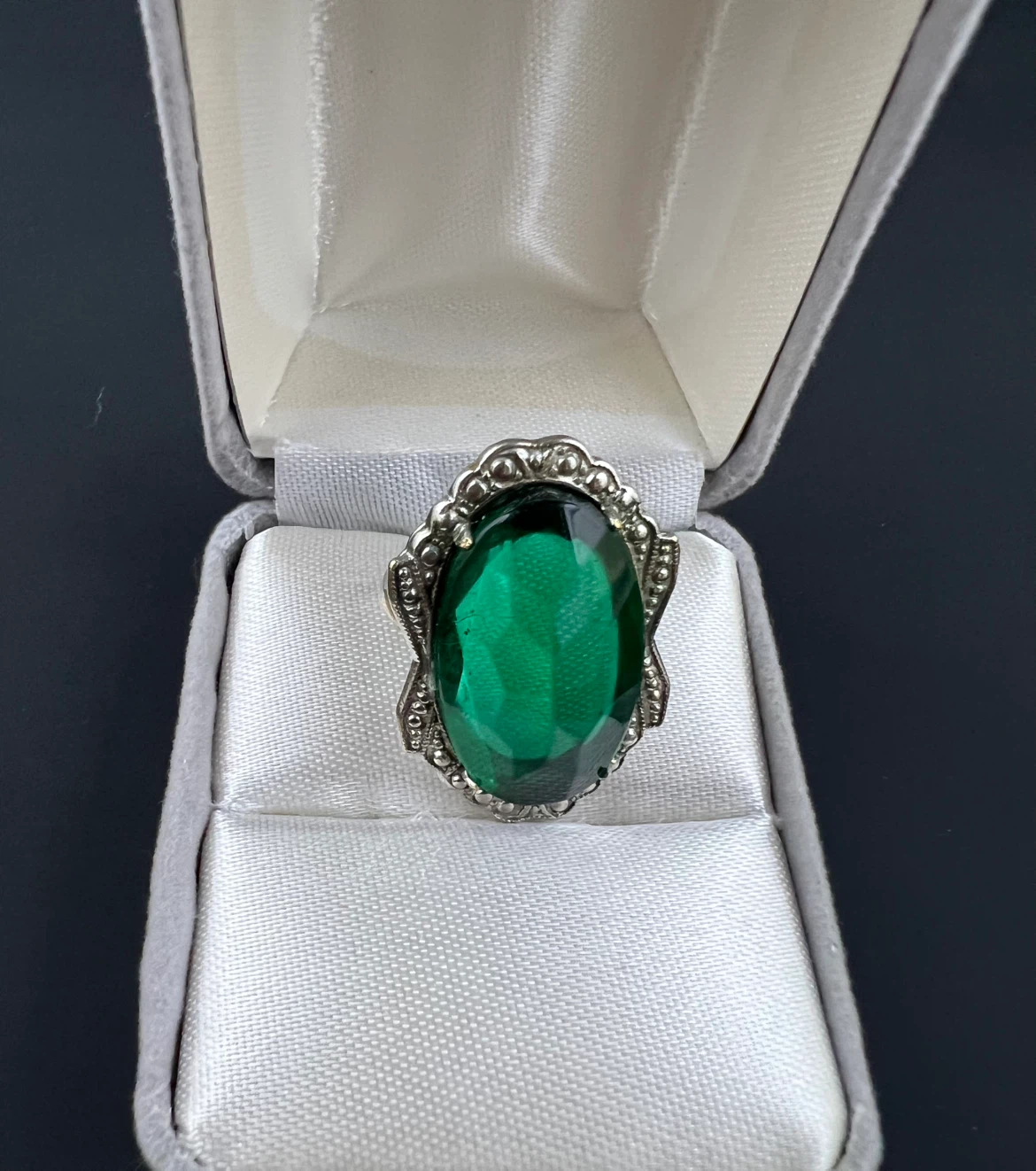 Vintage Art Deco Style Cocktail Ring - photo 2