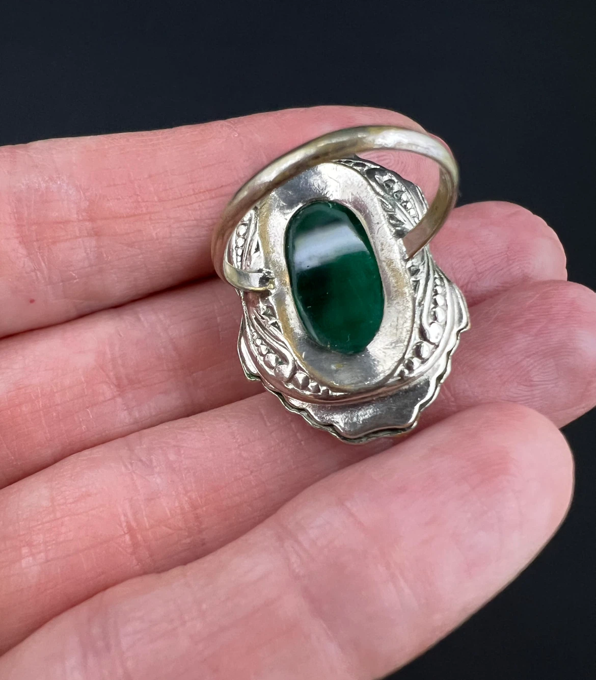 Vintage Art Deco Style Cocktail Ring - photo 4