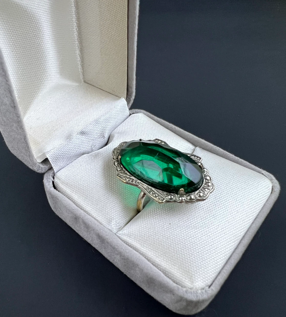Vintage Art Deco Style Cocktail Ring - photo 5