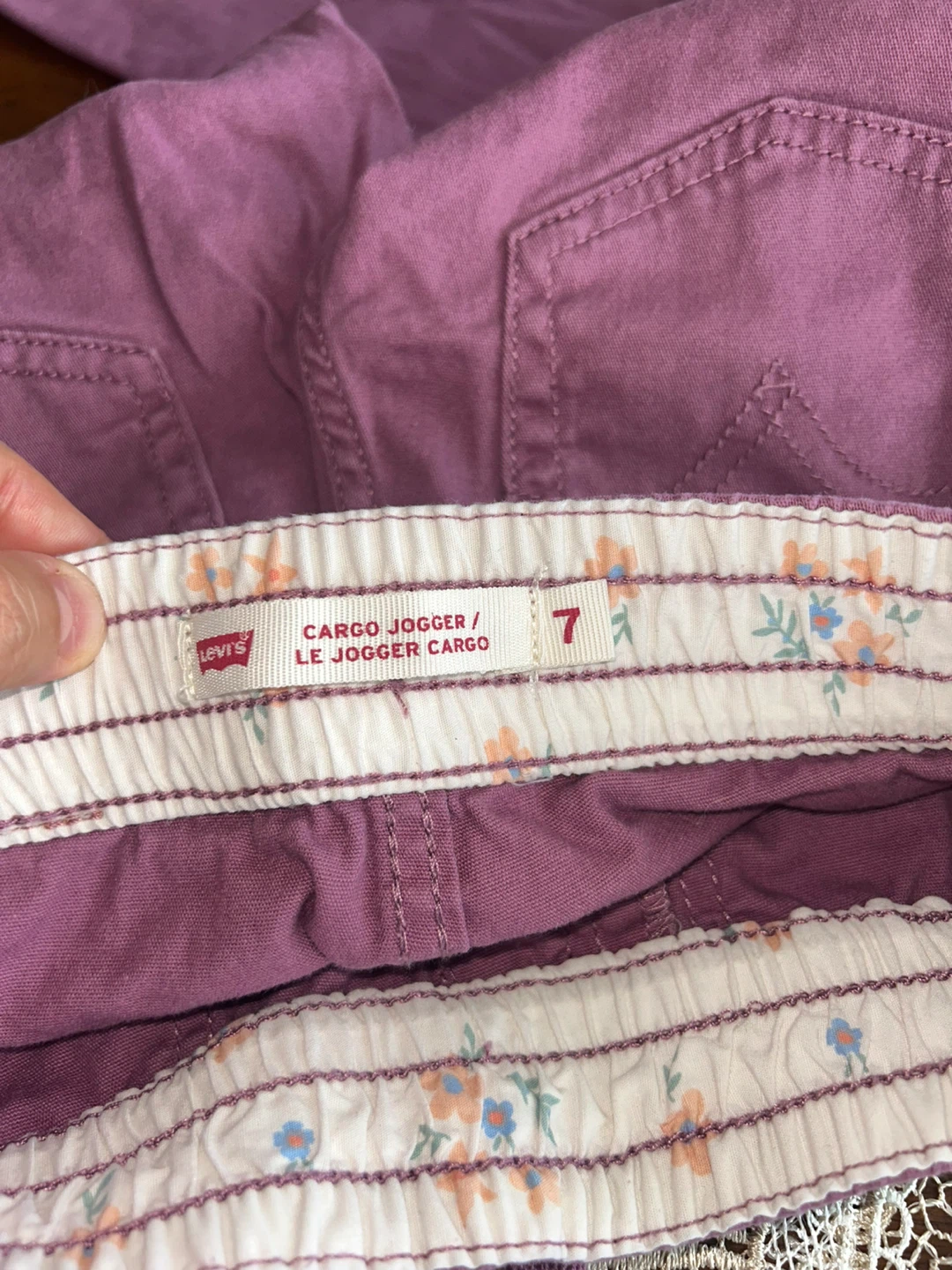 Levi's like purple pink  Cargo Jogger Pants - Size 7 - photo 3