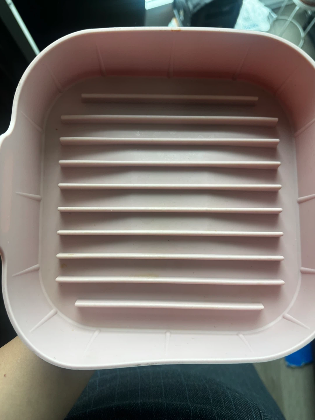 Pink Silicone Air Fryer Liner