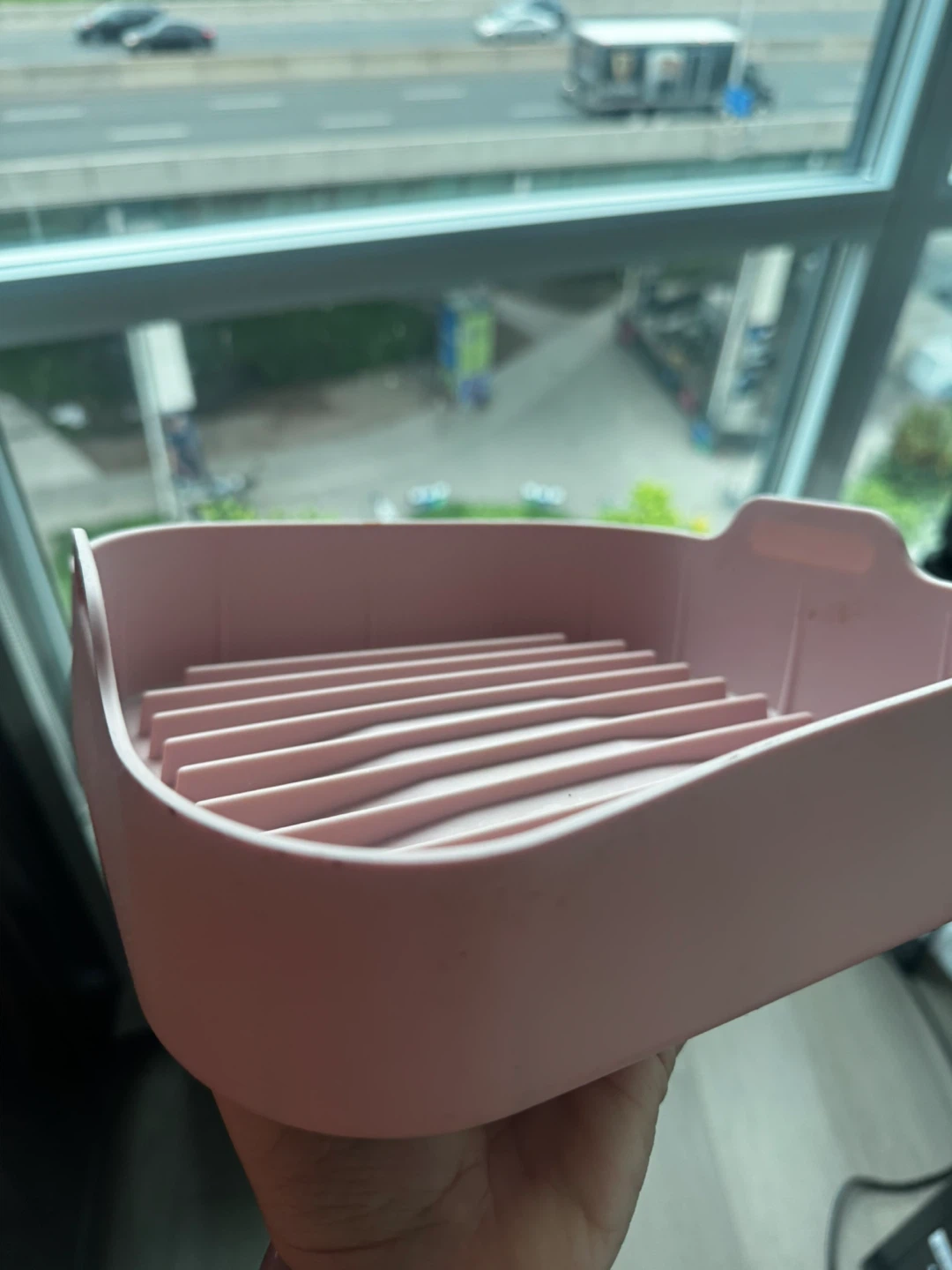 Pink Silicone Air Fryer Liner - photo 3
