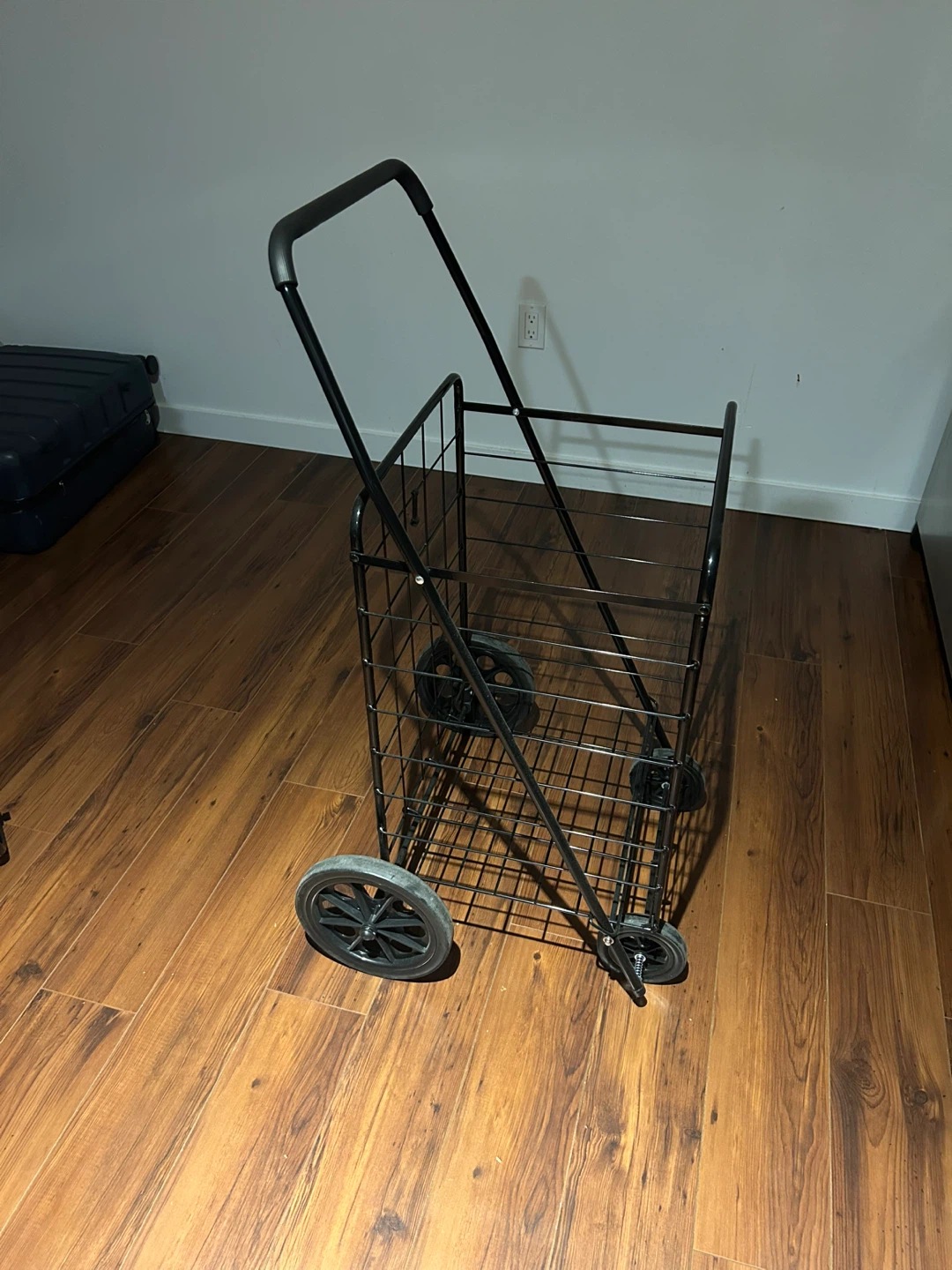 Black Folding Shopping Cart - photo 2