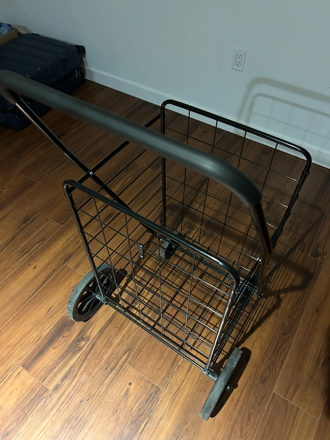 Black Folding Shopping Cart