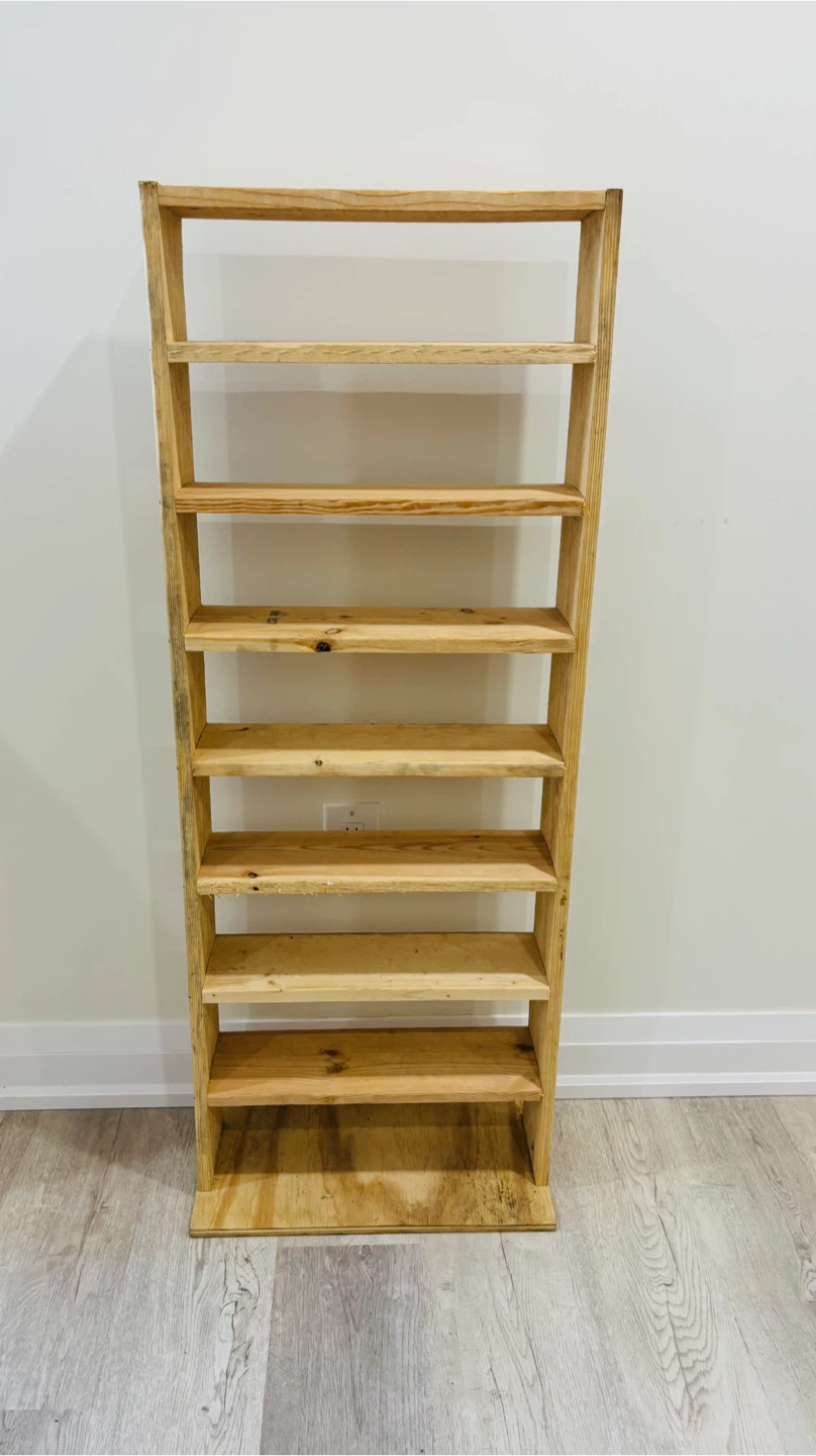 Wooden 8-Tier Shelf Unit