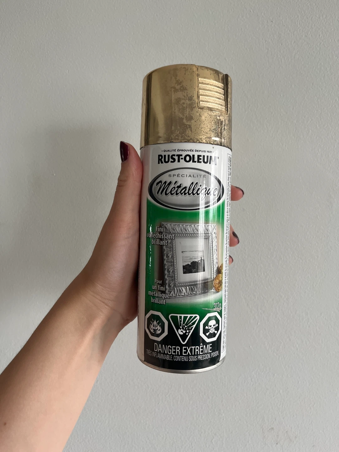 Gold metallic spray paint