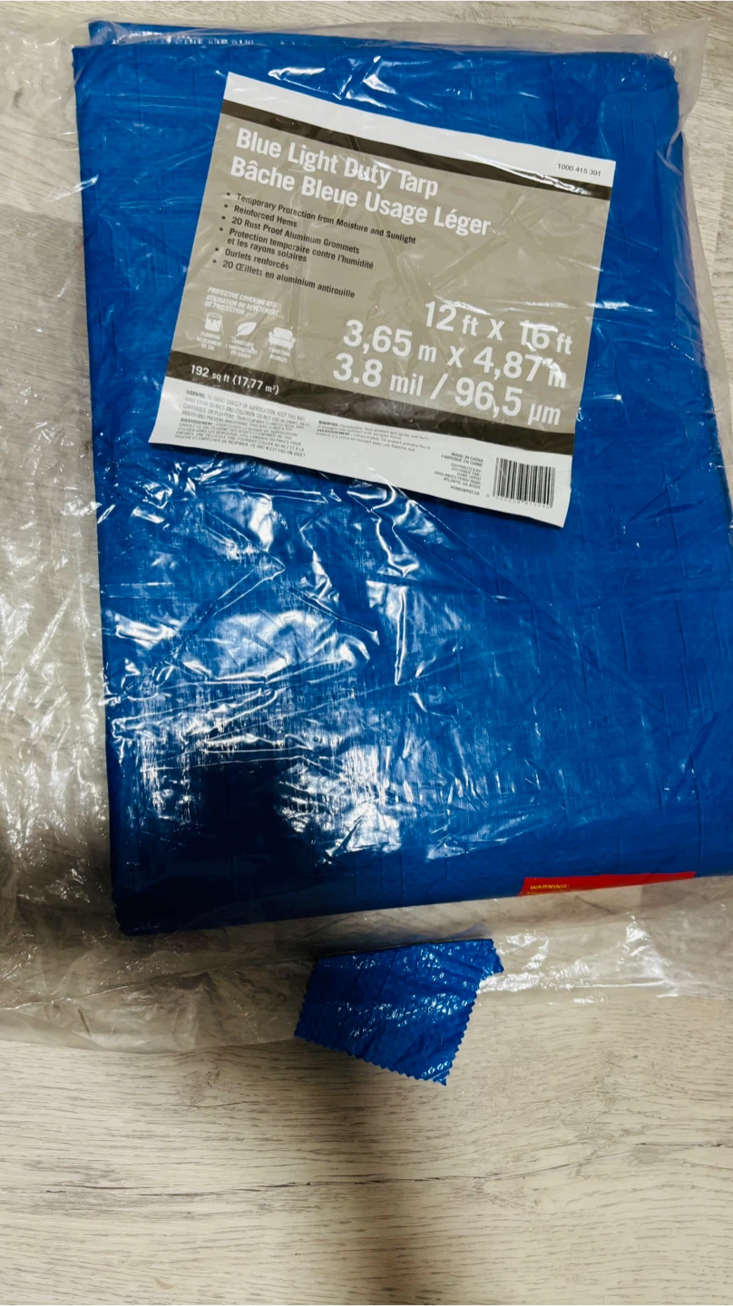 Blue Light Duty Tarp 12 ft x 16 ft