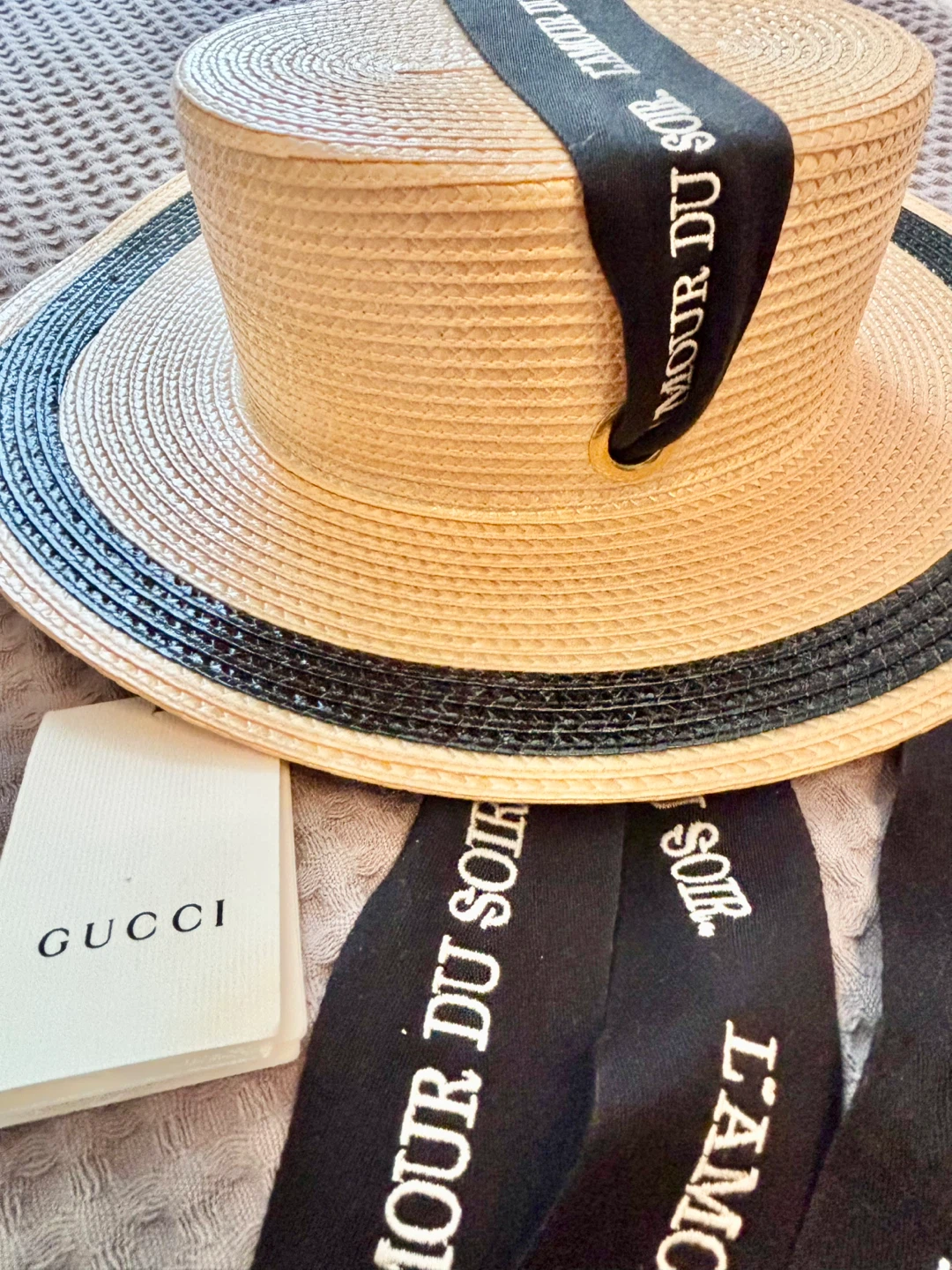 GUCCI Straw Hat L'Amour Du Soir