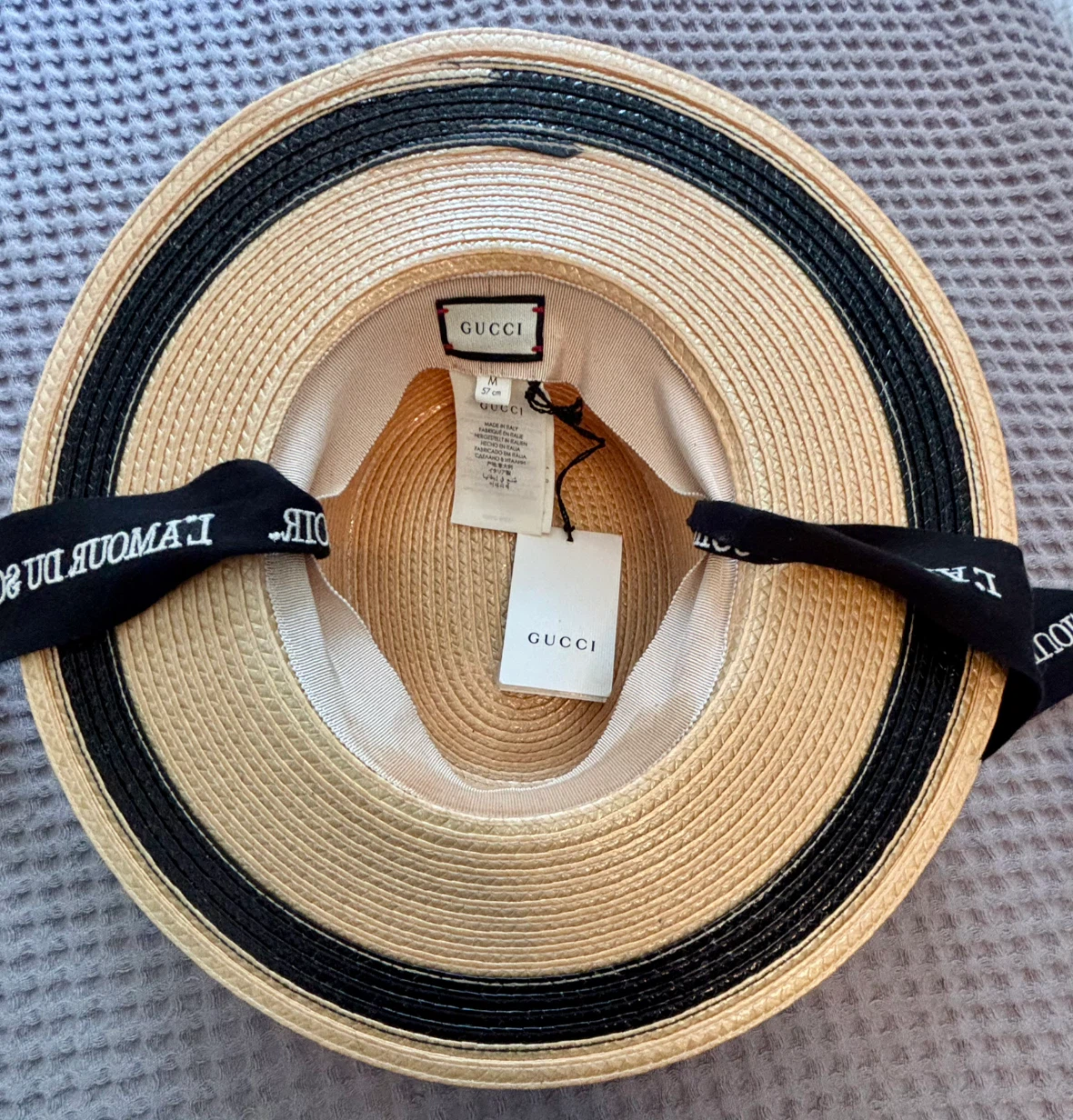 GUCCI Straw Hat L'Amour Du Soir - photo 4