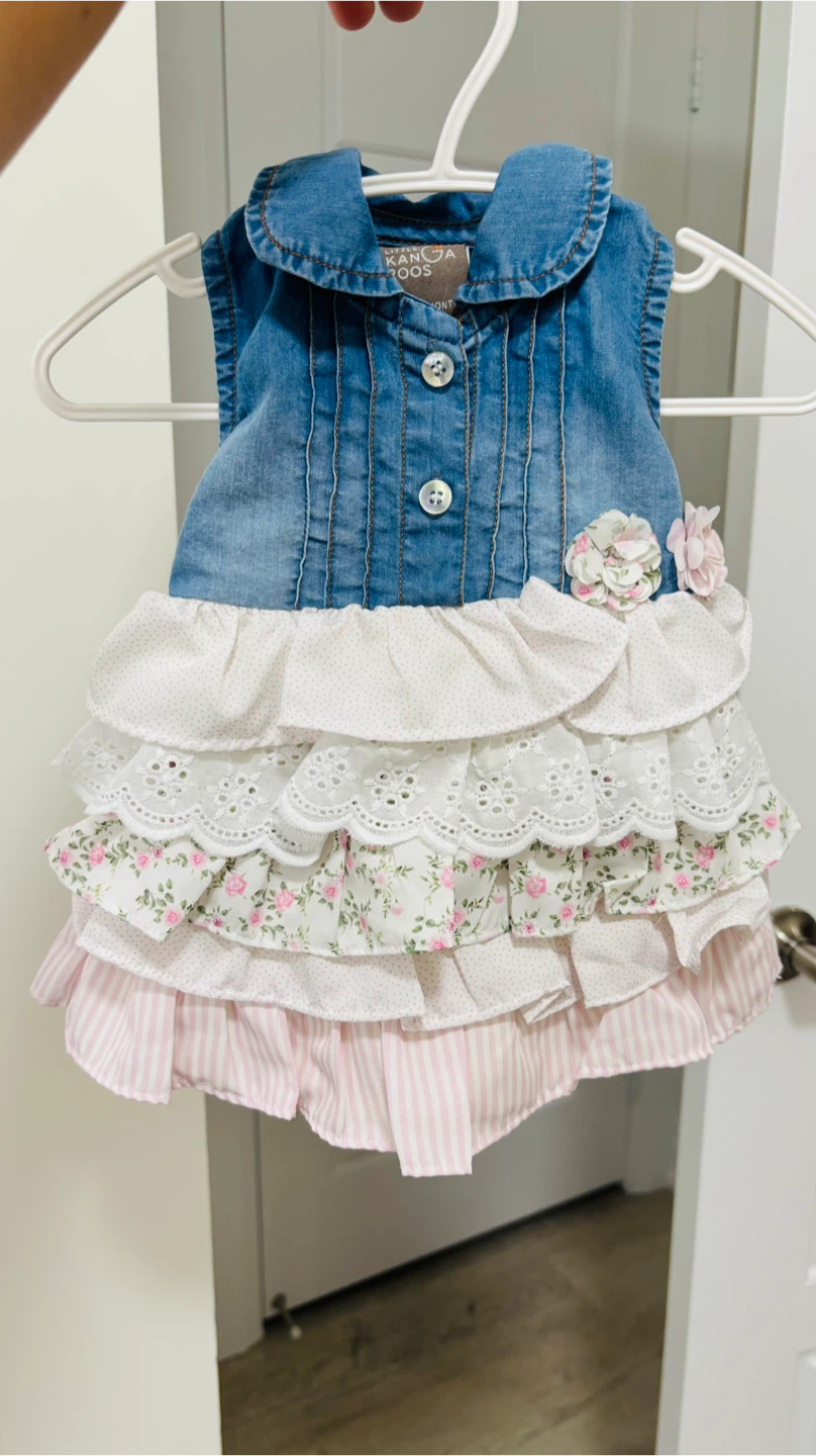 Little Kangaroos Denim Dress - 3 Months