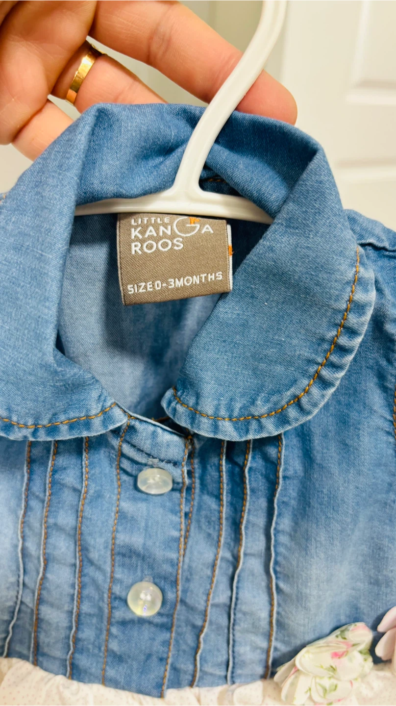 Little Kangaroos Denim Dress - 3 Months - photo 2