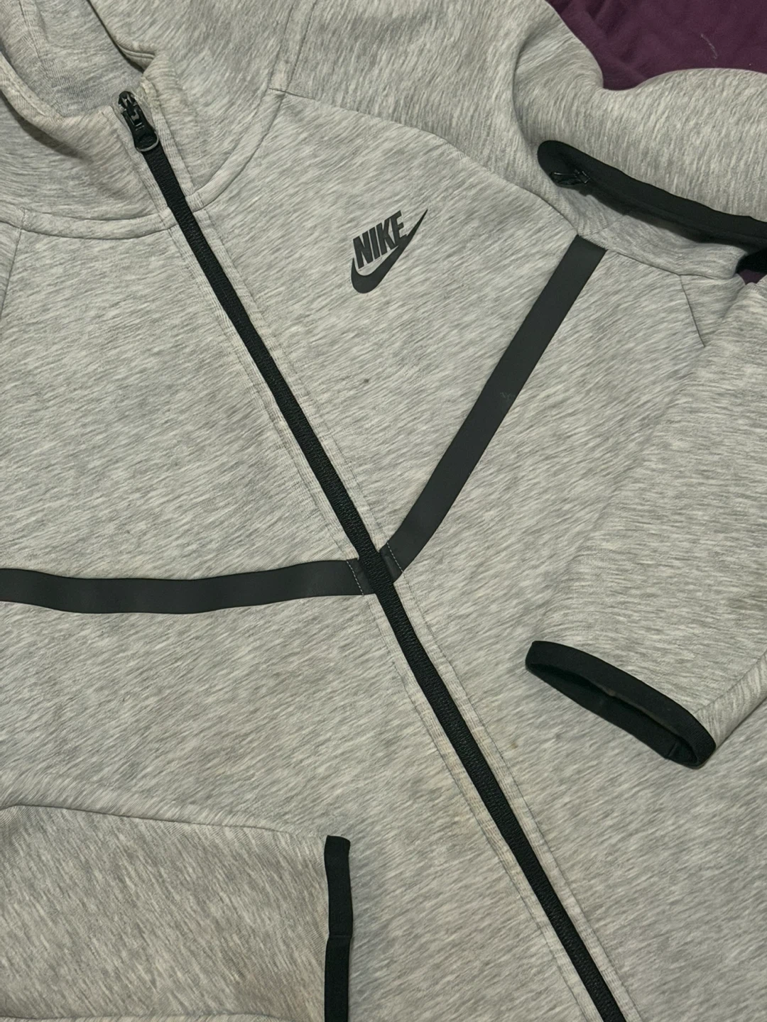 Grey Nike Tech Fleece Hoodie - photo 2