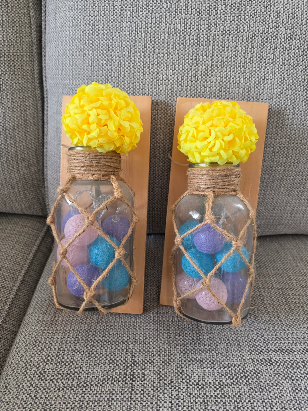 Decorative Glass Jar with Fairy Lights