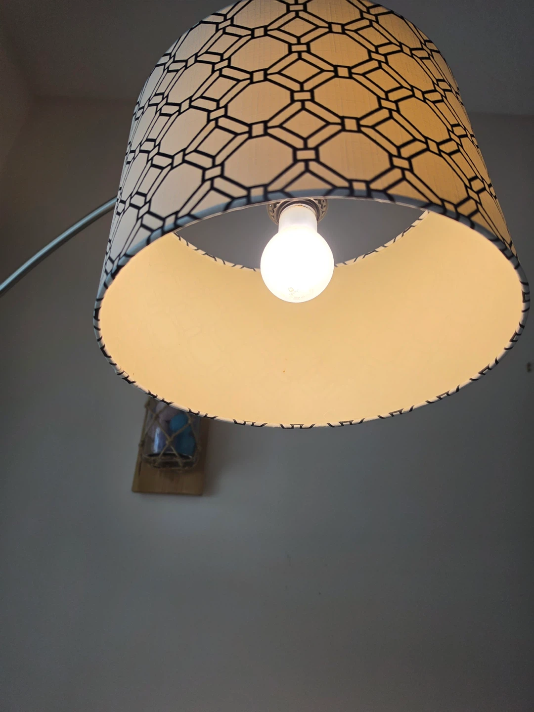 Arc Floor Lamp with Geometric Shade - photo 2