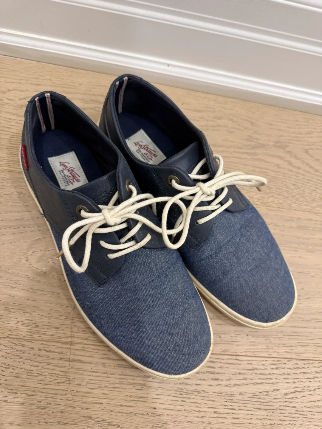Levi's Men's Casual Shoes - Blue Denim & Leather