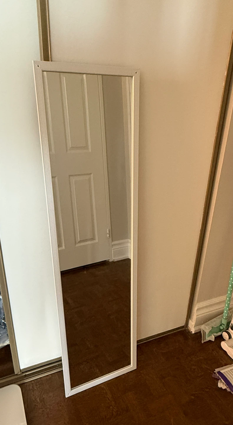 White Framed Full Length Mirror