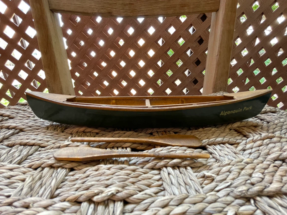 Algonquin Park Canoe and Oars Decor