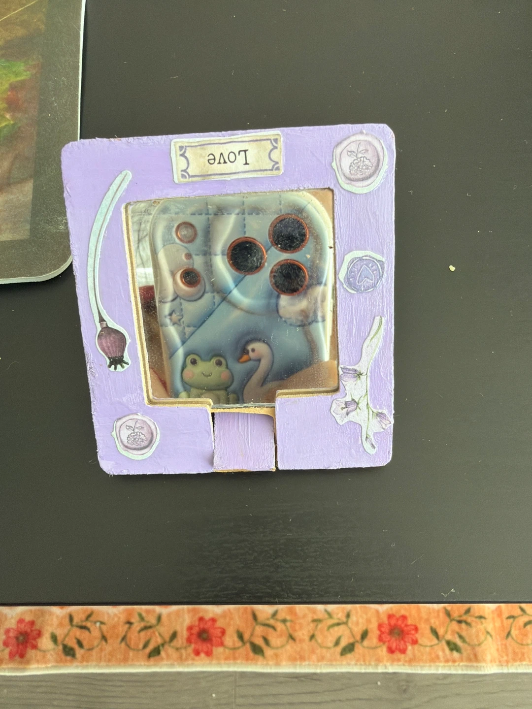 Purple Decorative  face mirror - photo 2