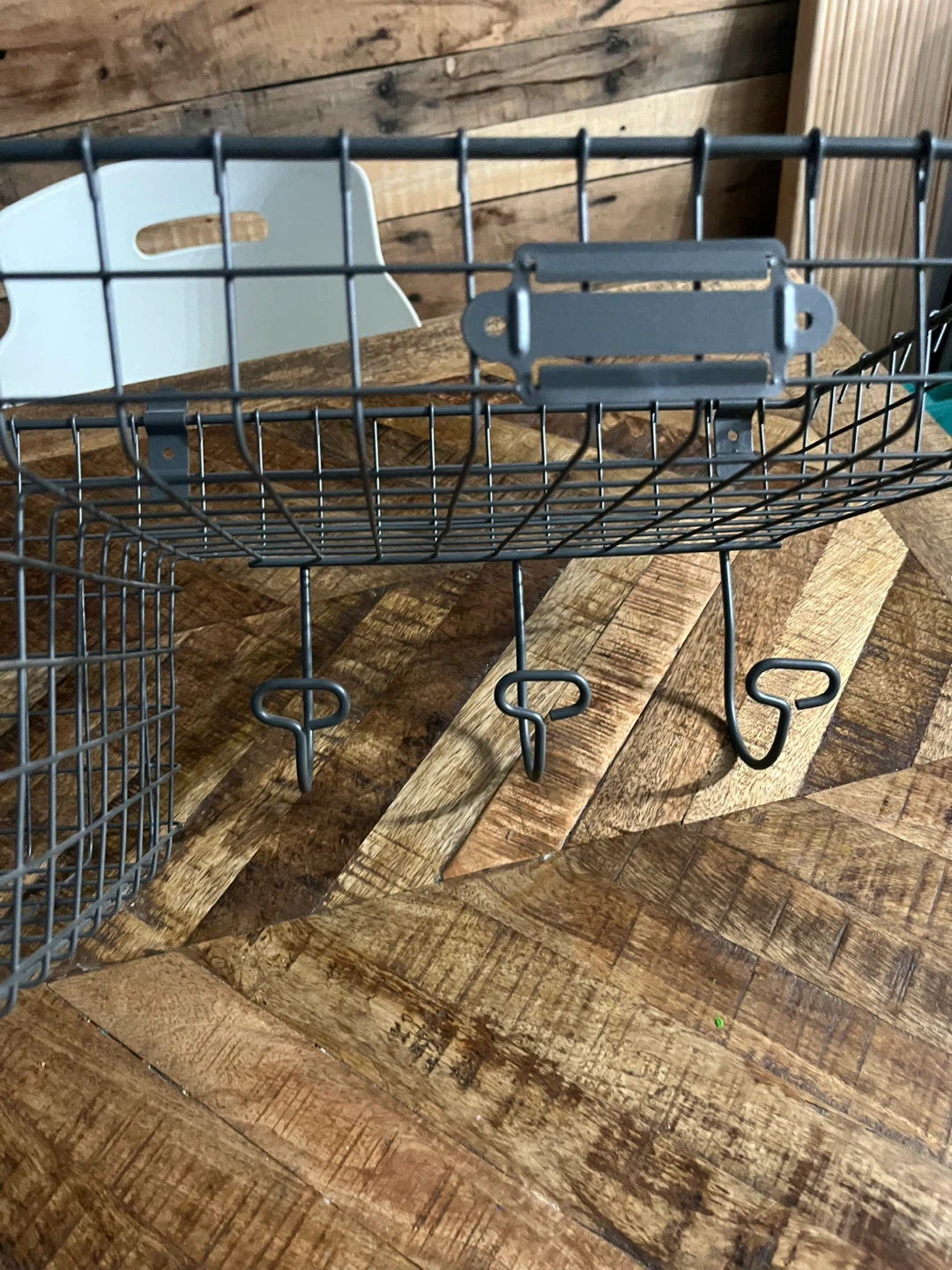 Industrial Gray Large Wire Basket Station - photo 3