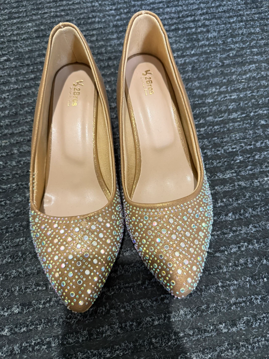 Gold Embellished Heels