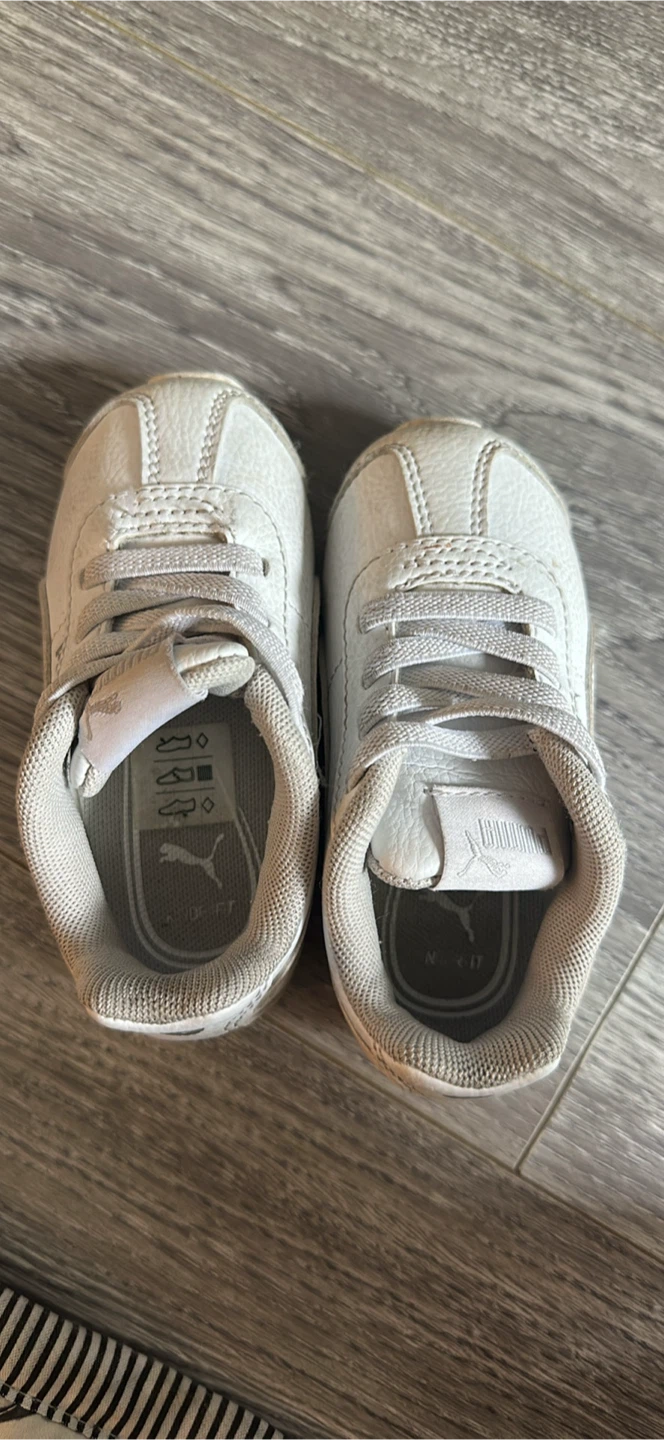 White Puma Baby Sneakers Size 5K