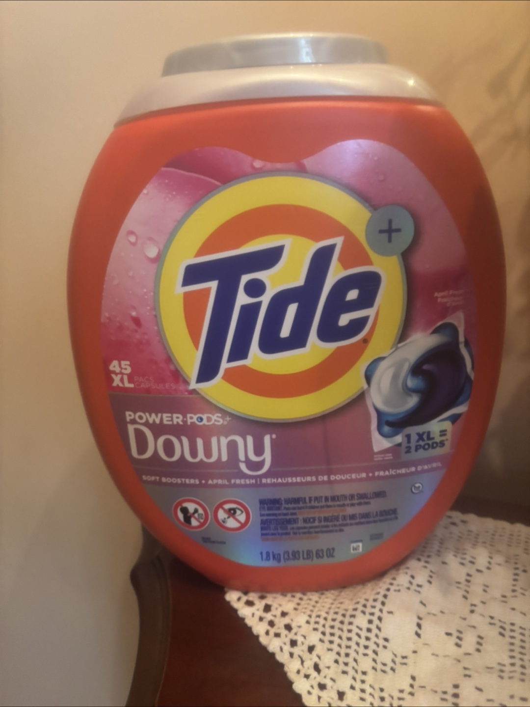 Tide Power Pods with Downy April Fresh Laundry Detergent