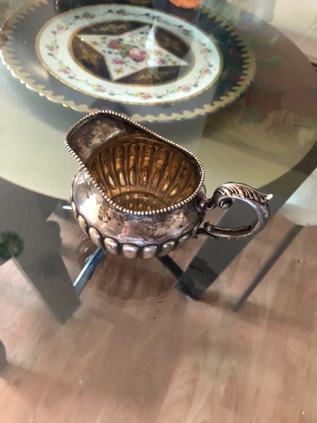 Antique Sterling Silver Creamer Pitcher