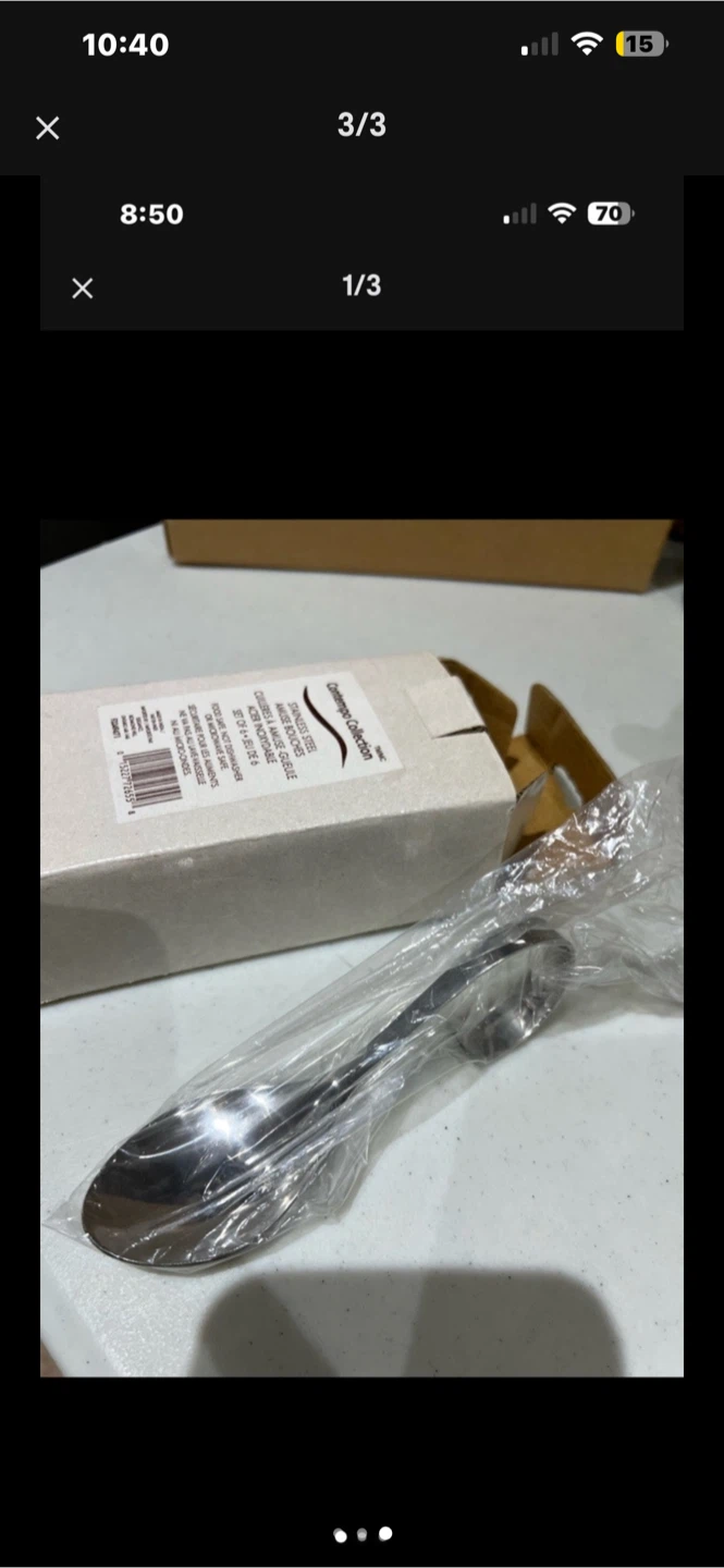 Stainless Steel Spoons Set of 6 - photo 2