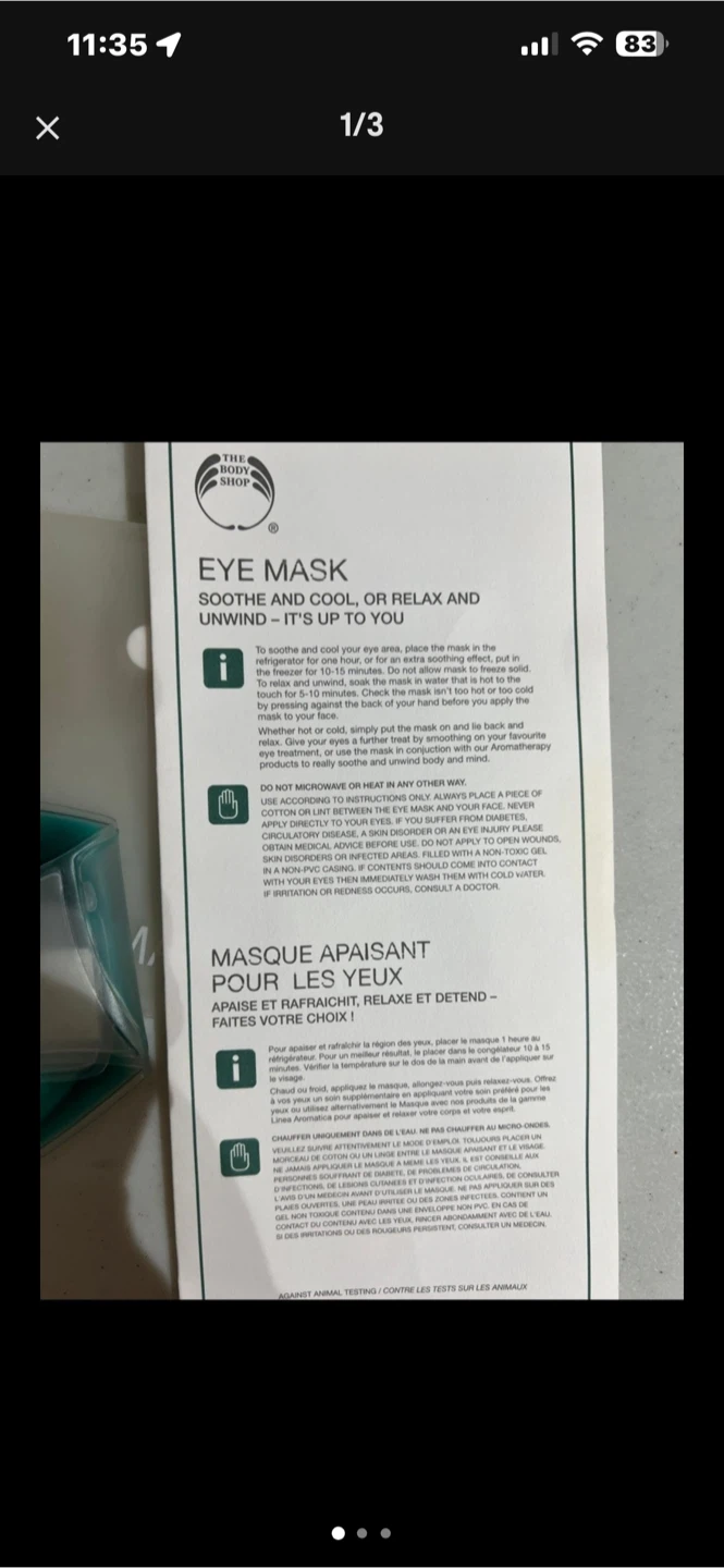 The Body Shop Eye Mask