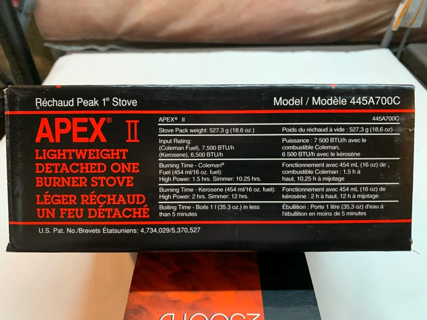 Coleman Peak 1 Stove Apex2 model 445A700C - photo 4