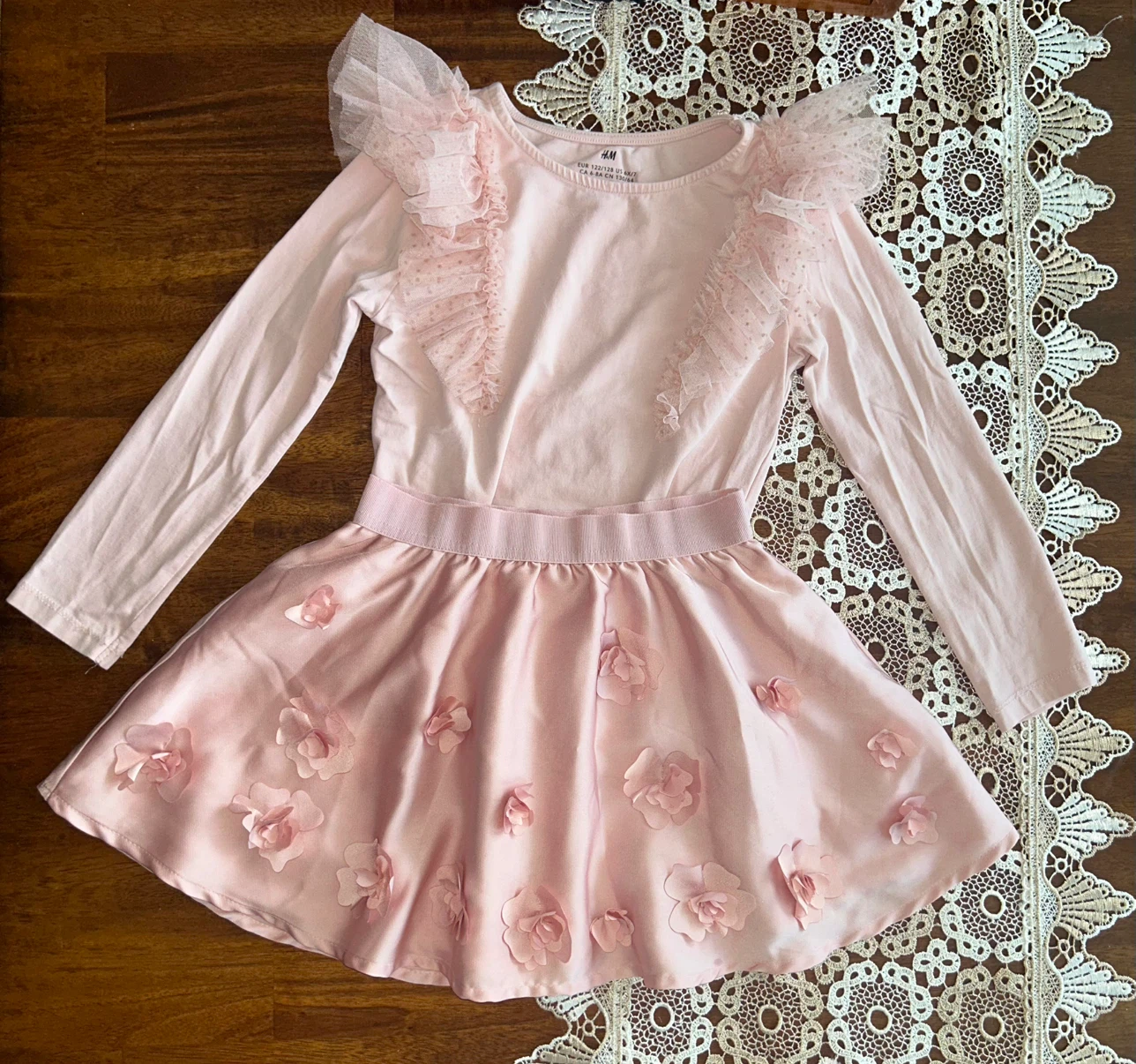 H&M Pink Ruffled Dress