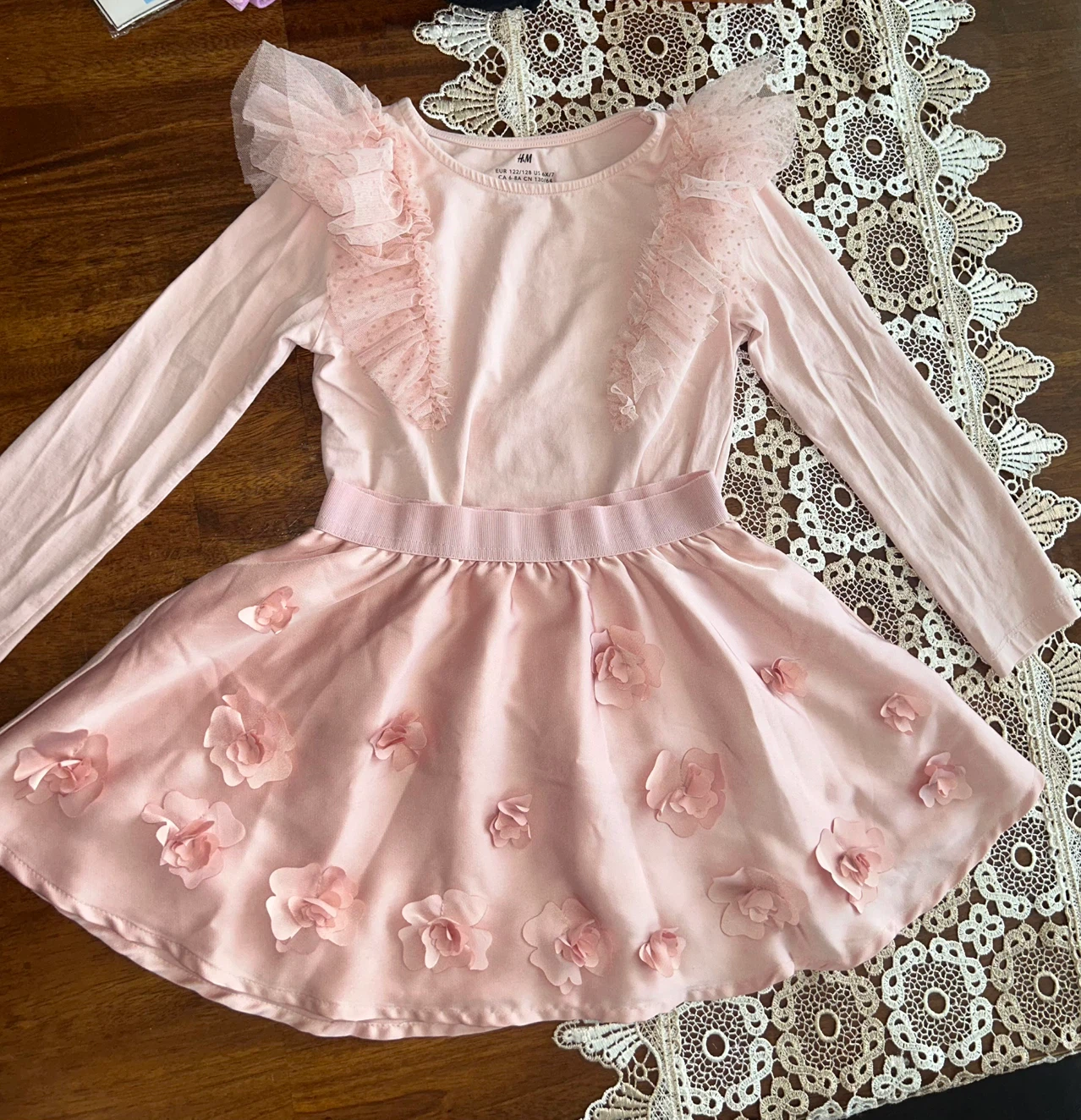 H&M Pink Ruffled Dress - photo 2
