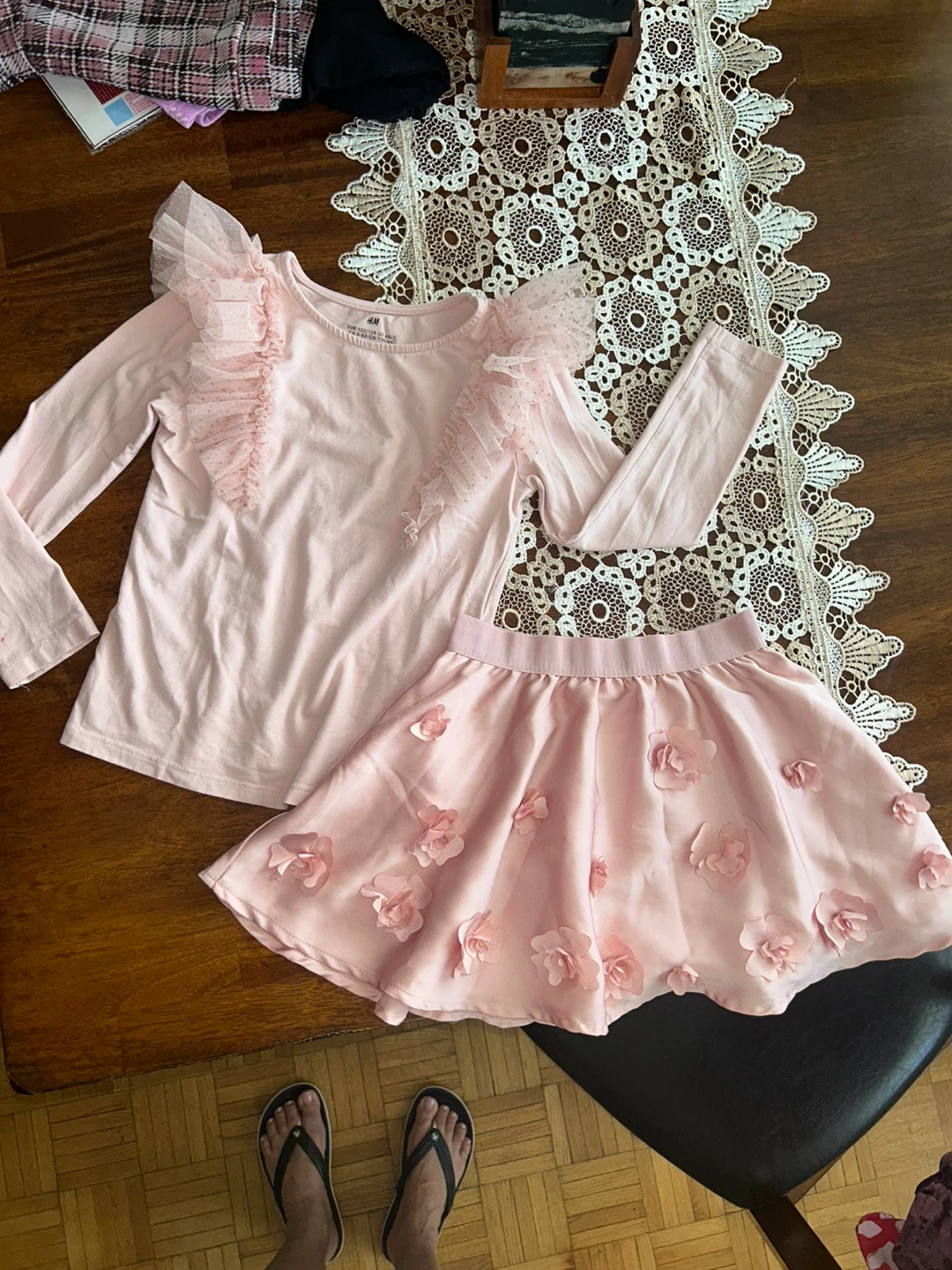 H&M Pink Ruffled Dress - photo 3