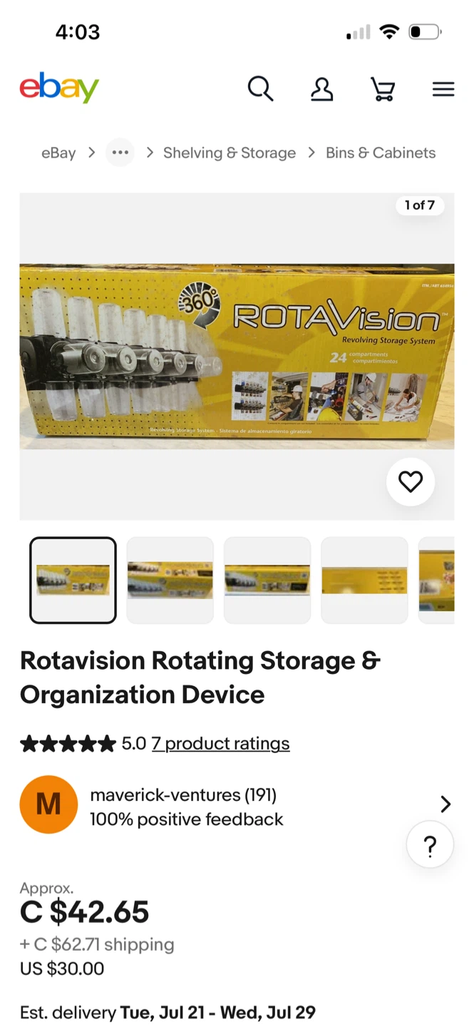 Rota-Vision Revolving Storage System - photo 5